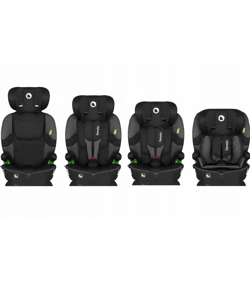 Lionelo Billy i-size Κάθισμα Αυτοκινήτου 76cm-150cm Black Grey