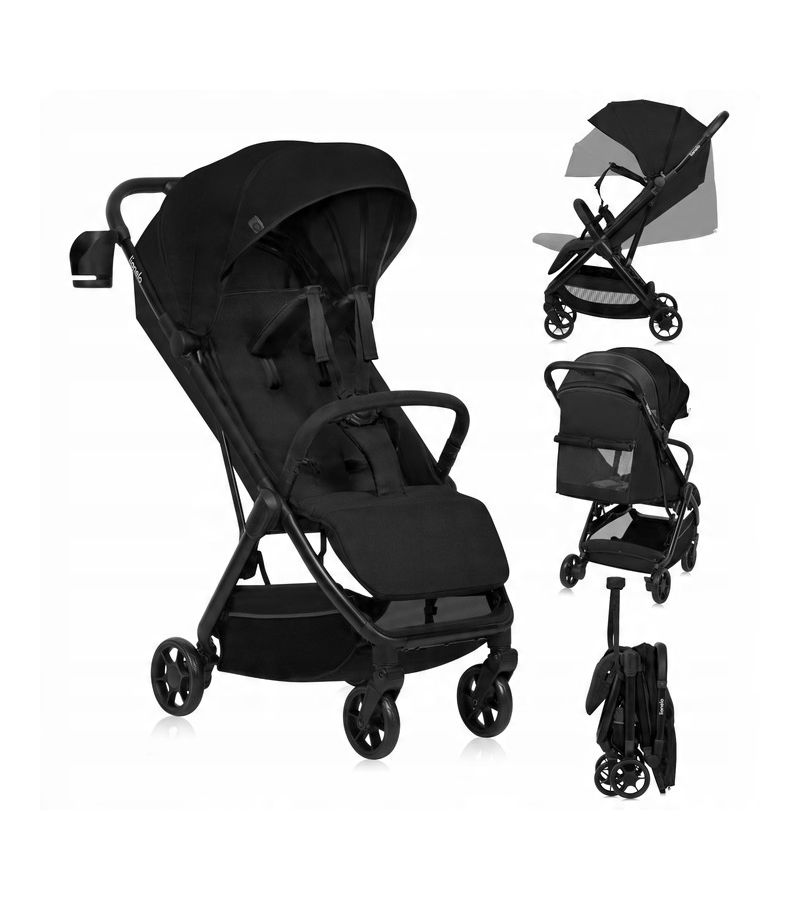 Lionelo Julie Air Καρότσι Ταξιδίου έως 22kg Black Onyx