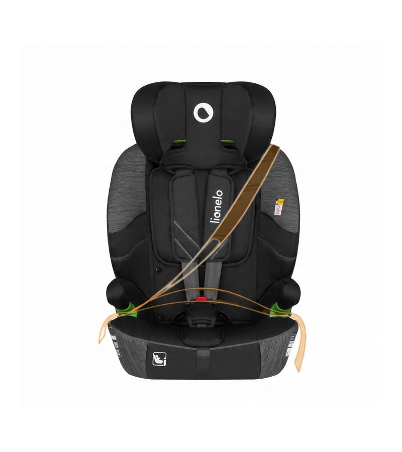 Lionelo Levi Fix i-size Κάθισμα Αυτοκινήτου 76cm-150cm Gray Stone