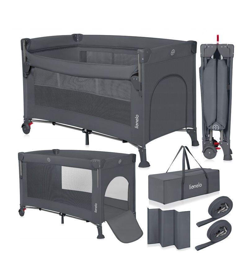 Lionelo Ellen Παρκοκρέβατο Συγκοίμησης 2 επιπέδων Gray Concrete