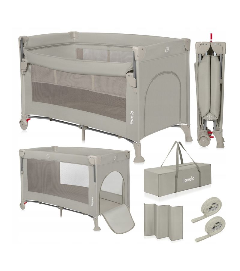 Lionelo Ellen Παρκοκρέβατο Συγκοίμησης 2 επιπέδων Beige Sand