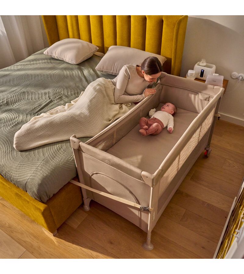 Lionelo Ellen Παρκοκρέβατο Συγκοίμησης 2 επιπέδων Beige Sand