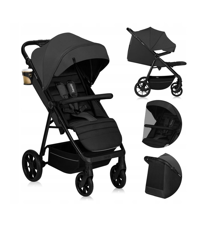 Lionelo Mira Βρεφικό Καρότσι έως 22kg Gray Graphite