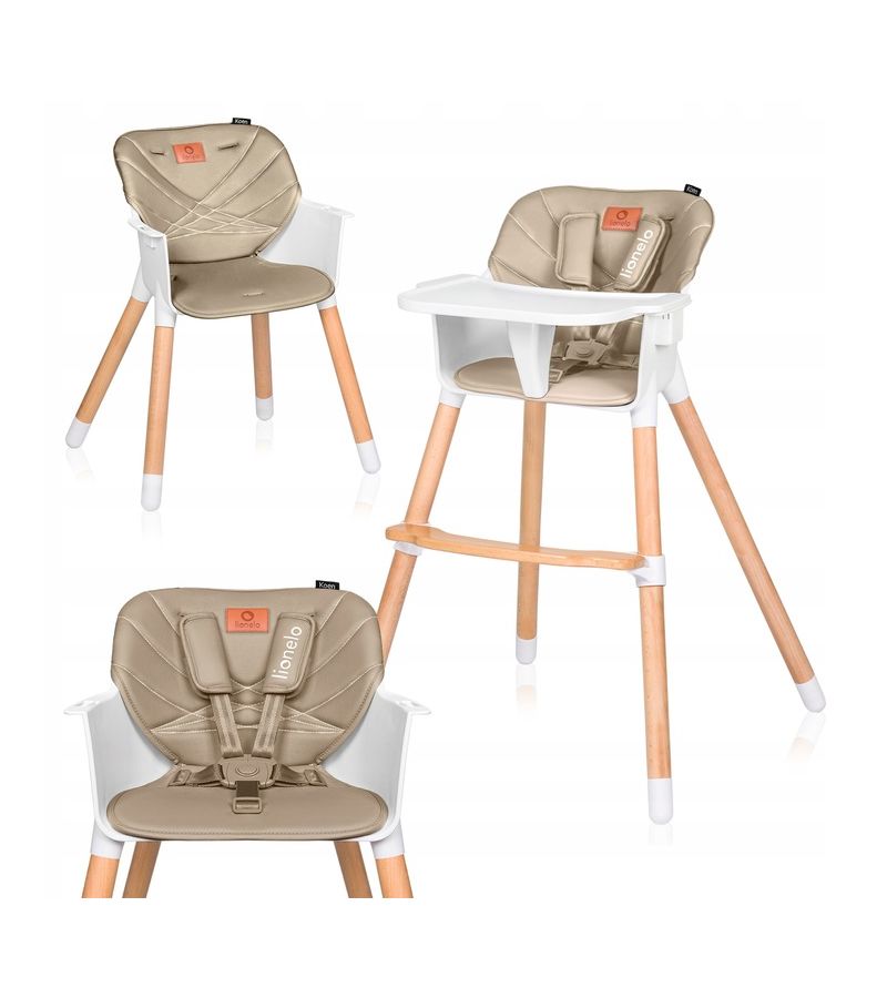 Lionelo Koen Καρεκλάκι φαγητού 2 σε 1 Beige Sand
