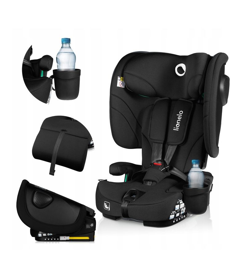 Lionelo Nelly i-Size isofix κάθισμα αυτοκινήτου 76-150cm/9-36kg Black Carbon