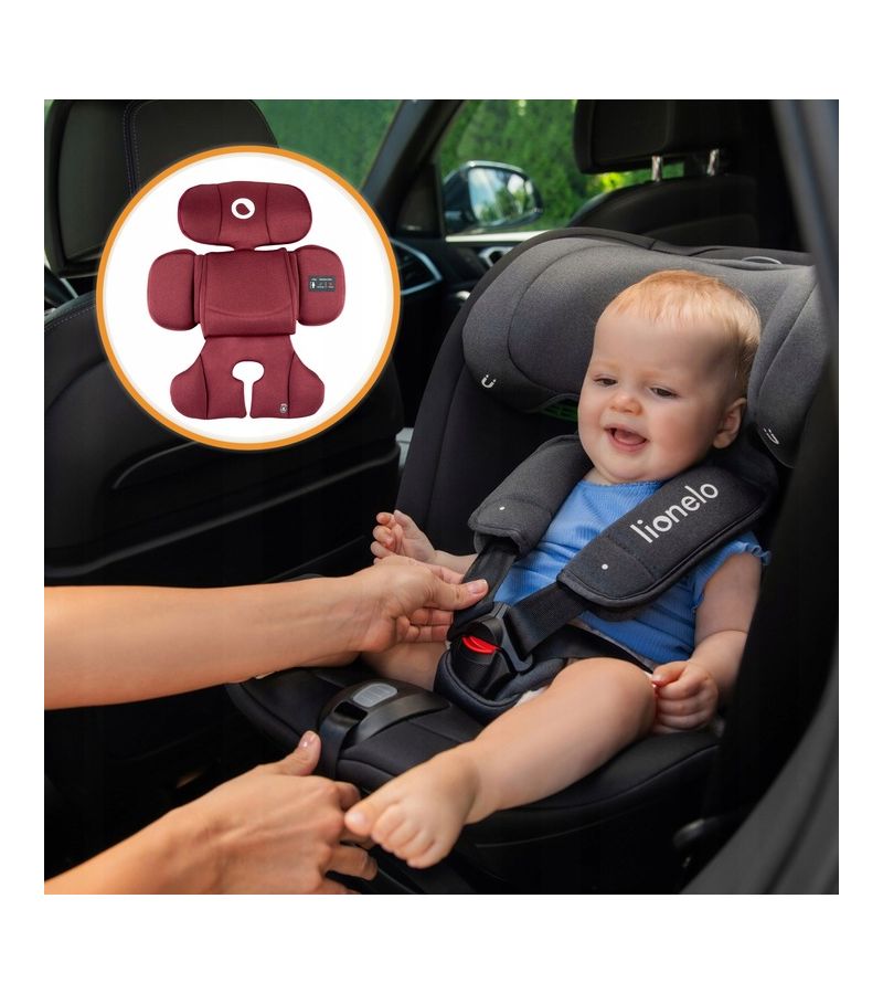 Lionelo Bastian RWF i-Size κάθισμα αυτοκινήτου 40-150 cm isofix Red Burgudy