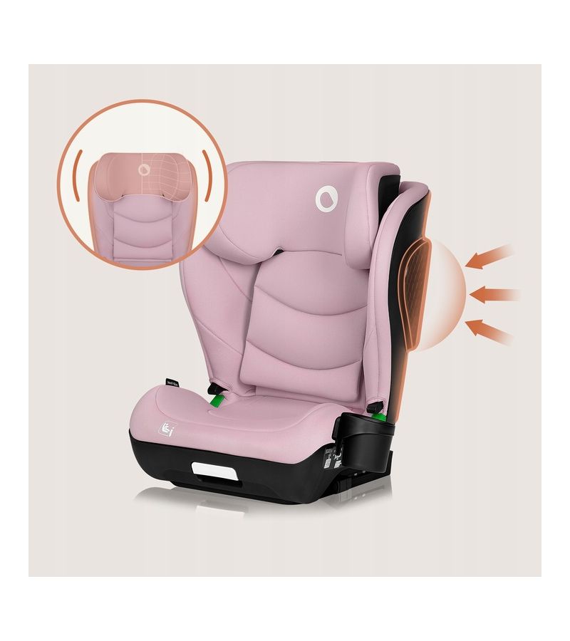 Lionelo Neal i-Size isofix Κάθισμα Αυτοκινήτου 100-150 cm Pink Lilac