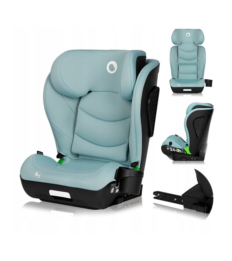 Lionelo Neal i-Size isofix Κάθισμα Αυτοκινήτου 100-150 cm Green Tirquase