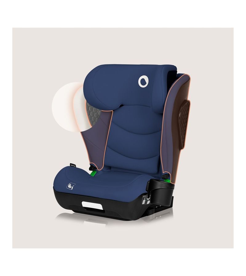 Lionelo Neal i-Size isofix Κάθισμα Αυτοκινήτου 100-150 cm Blue Navy