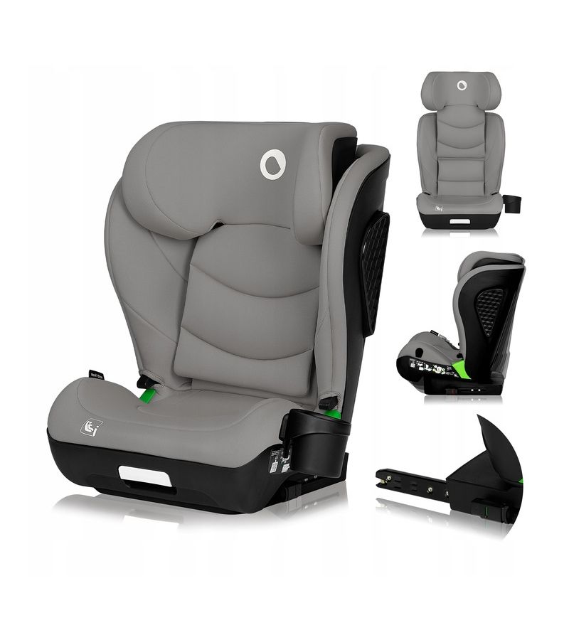 Lionelo Neal i-Size isofix Κάθισμα Αυτοκινήτου 100-150 cm Gray Concrete