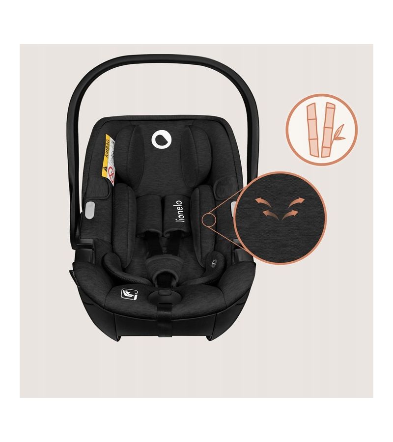 Lionelo Moxie i-Size κάθισμα αυτοκινήτου 40-87cm Black Carbon