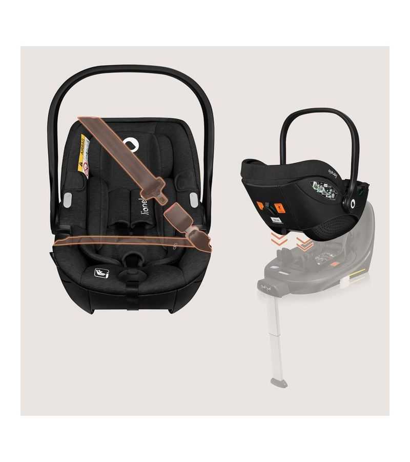 Lionelo Moxie i-Size κάθισμα αυτοκινήτου 40-87cm Black Carbon