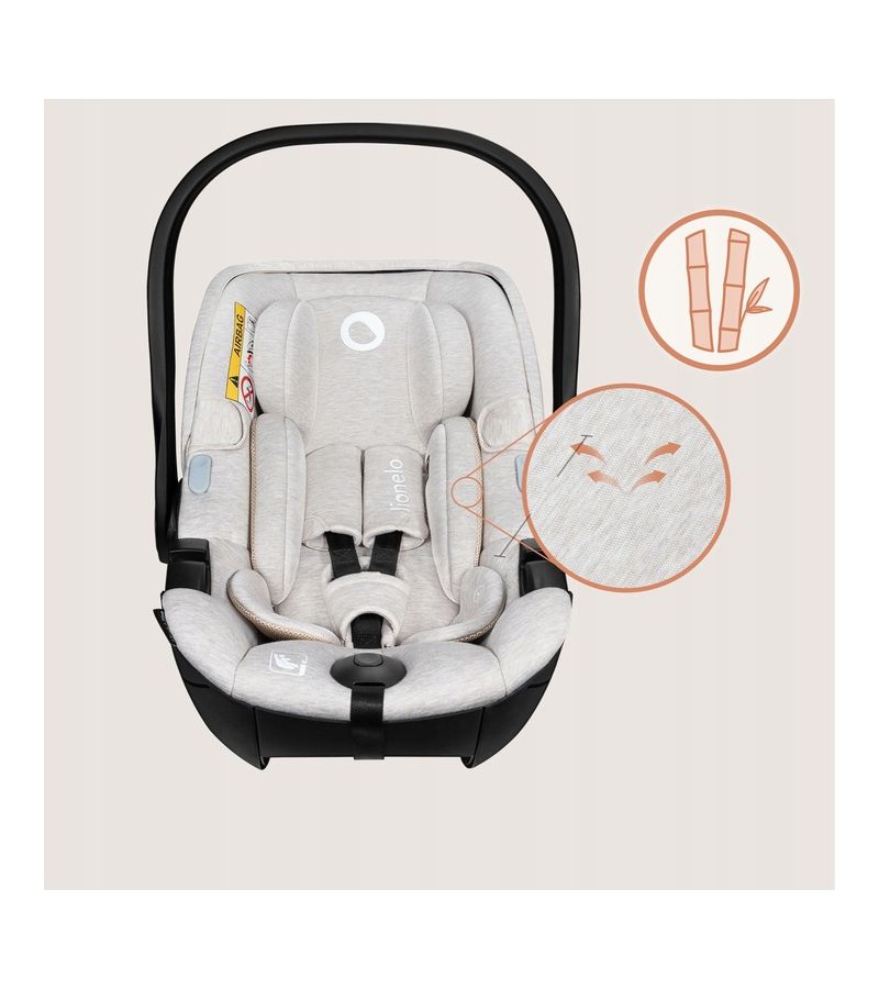 Lionelo Moxie i-Size κάθισμα αυτοκινήτου 40-87cm Beige Sand