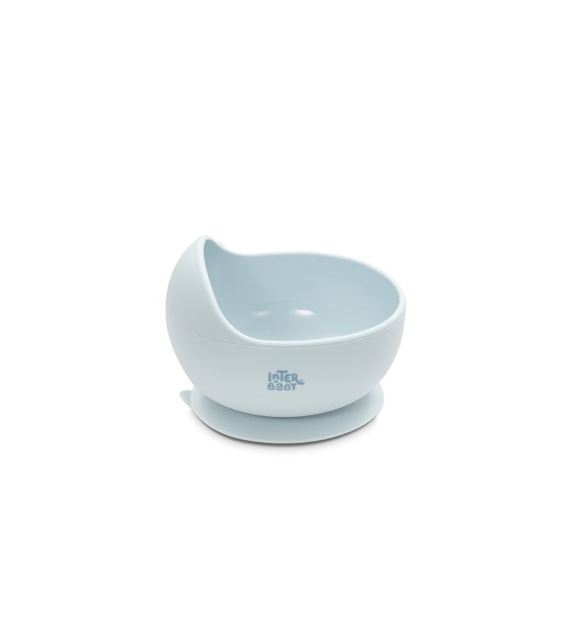 Interbaby Παιδικό Σετ Φαγητού Σιλικόνης Blue