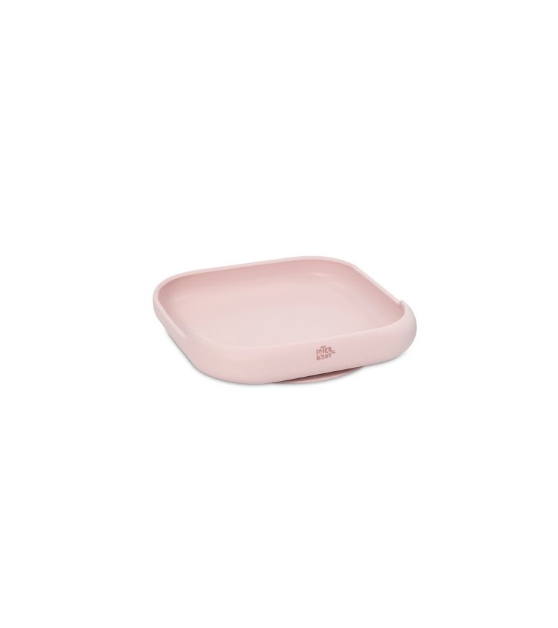 Interbaby Παιδικό Σετ Φαγητού Σιλικόνης Pink
