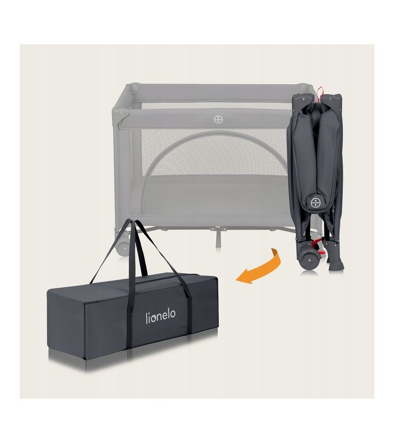 Lionelo Laura Παρκοκρέβατο 2 επιπέδων Black Carbon