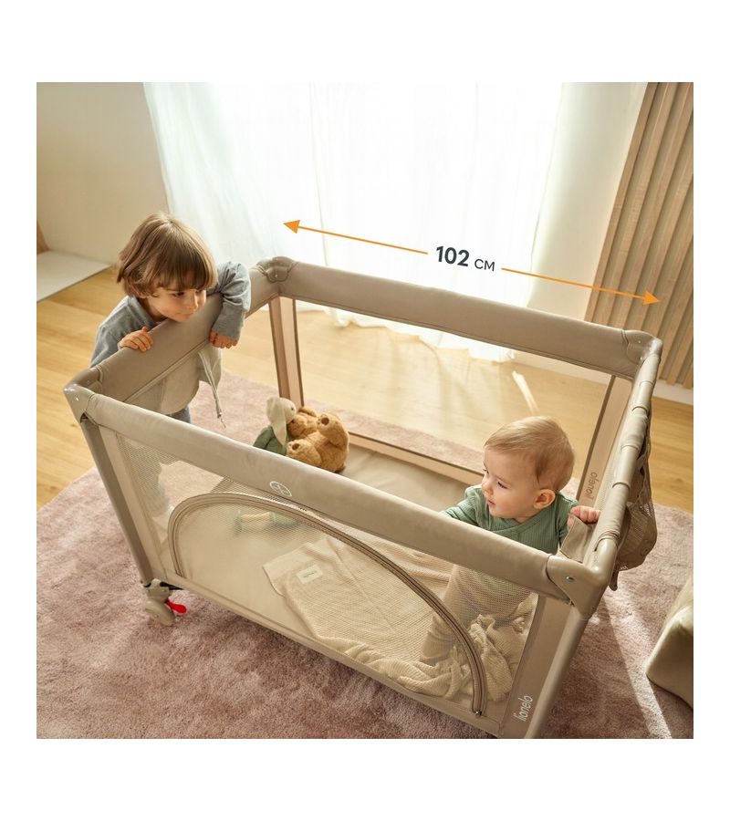 Lionelo Laura Παρκοκρέβατο 2 επιπέδων Beige Sand