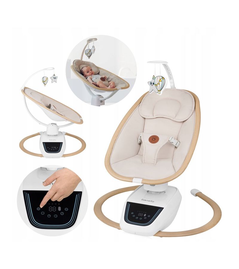 Lionelo Olivia Διαδραστικό Ηλεκτρικό Ρηλάξ 180° Beige Natural