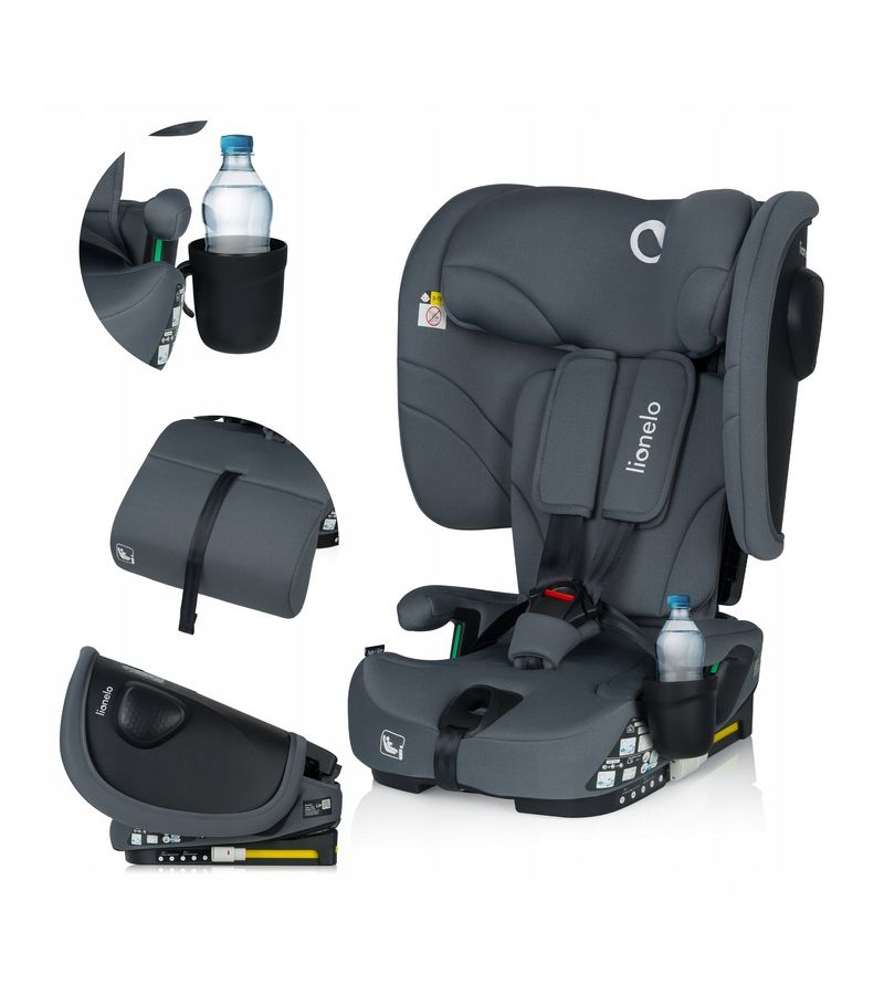 Lionelo Nelly i-Size isofix κάθισμα αυτοκινήτου 76-150cm/9-36kg Gray Graphite
