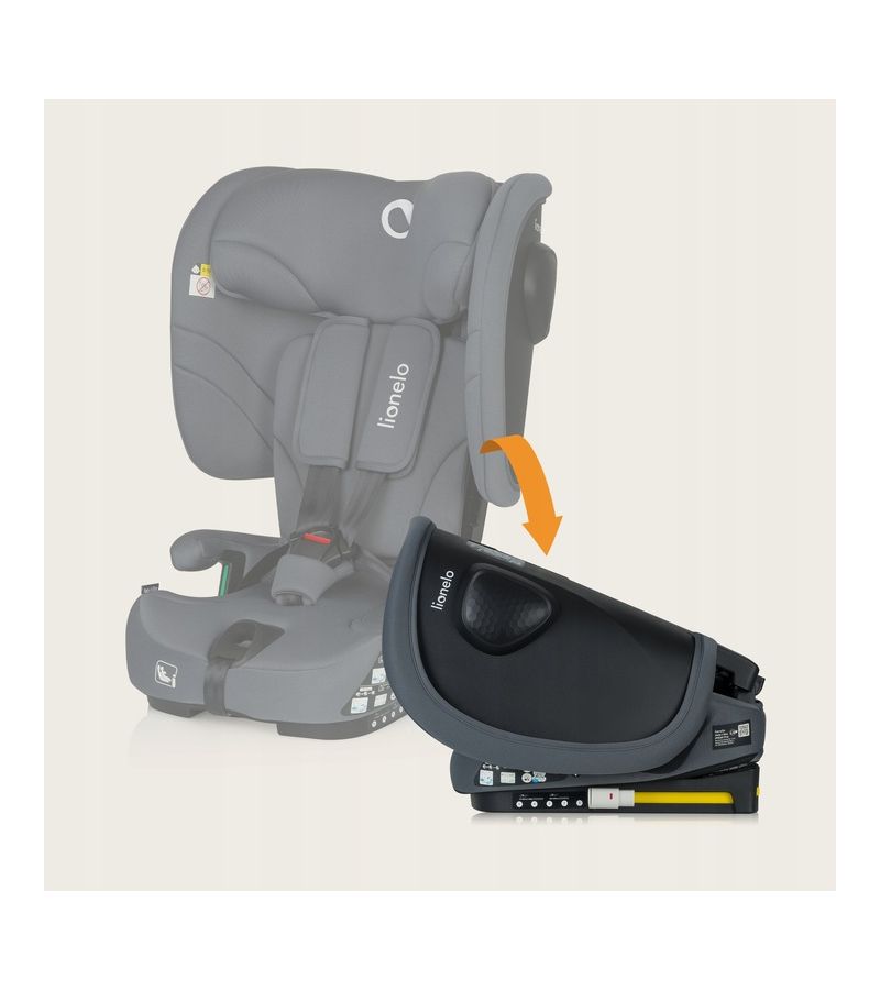 Lionelo Nelly i-Size isofix κάθισμα αυτοκινήτου 76-150cm/9-36kg Gray Graphite