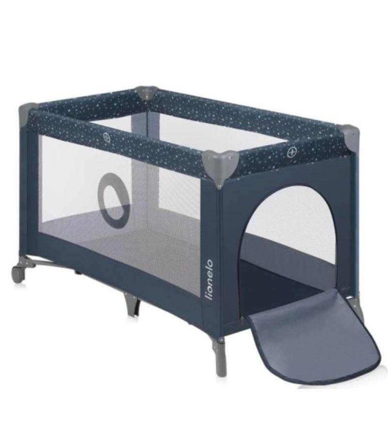 Lionelo Stefi Παρκοκρέβατο 1 Επιπέδου Blue Gray