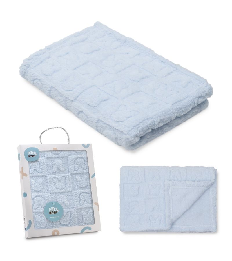 Interbaby Κουβέρτα Αγκαλιάς 80X110 Bunnies Blue