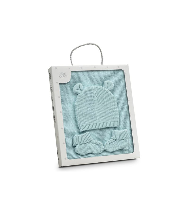 Interbaby Σετ Δώρου 3 τμχ (0-6 μηνών) Green