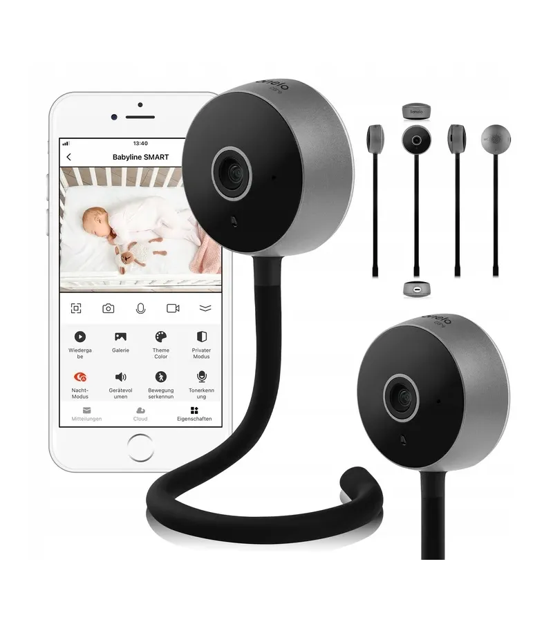 Lionelo Babyline Smart Ενδοεπικοινωνία Black