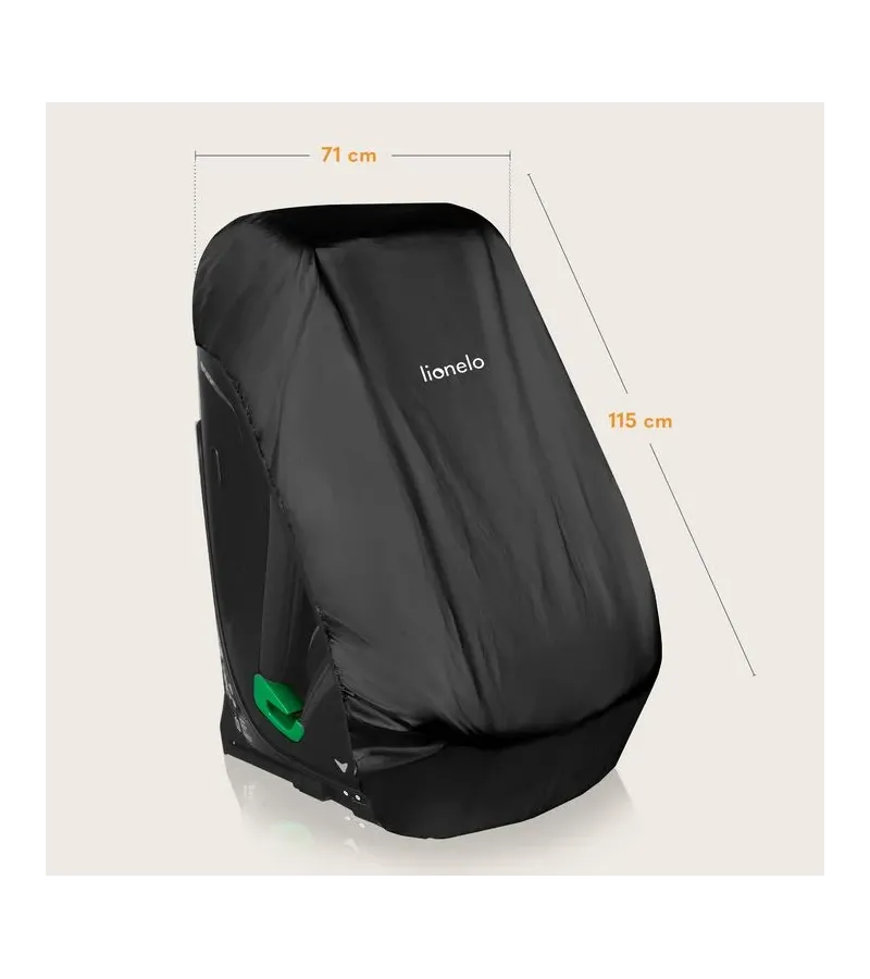 Lionelo Thermalcover Anti-UVA Κάλυμμα Καθίσματος Αυτοκινήτου UPF+50 Silver