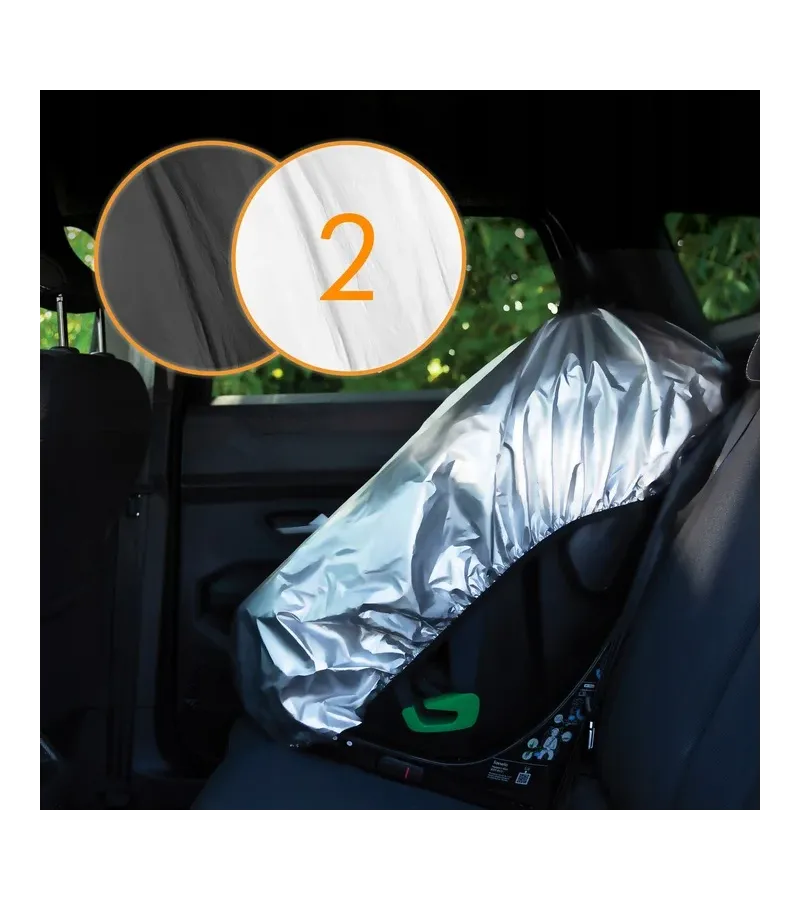 Lionelo Thermalcover Anti-UVA Κάλυμμα Καθίσματος Αυτοκινήτου UPF+50 Silver