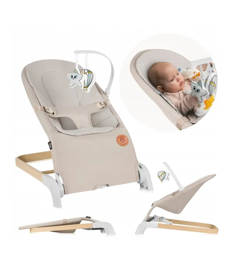 Lionelo Lilac Βρεφικό Ρηλάξ Beige Sand