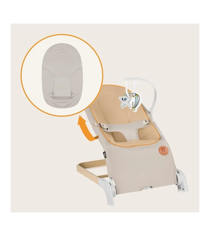 Lionelo Lilac Βρεφικό Ρηλάξ Beige Sand