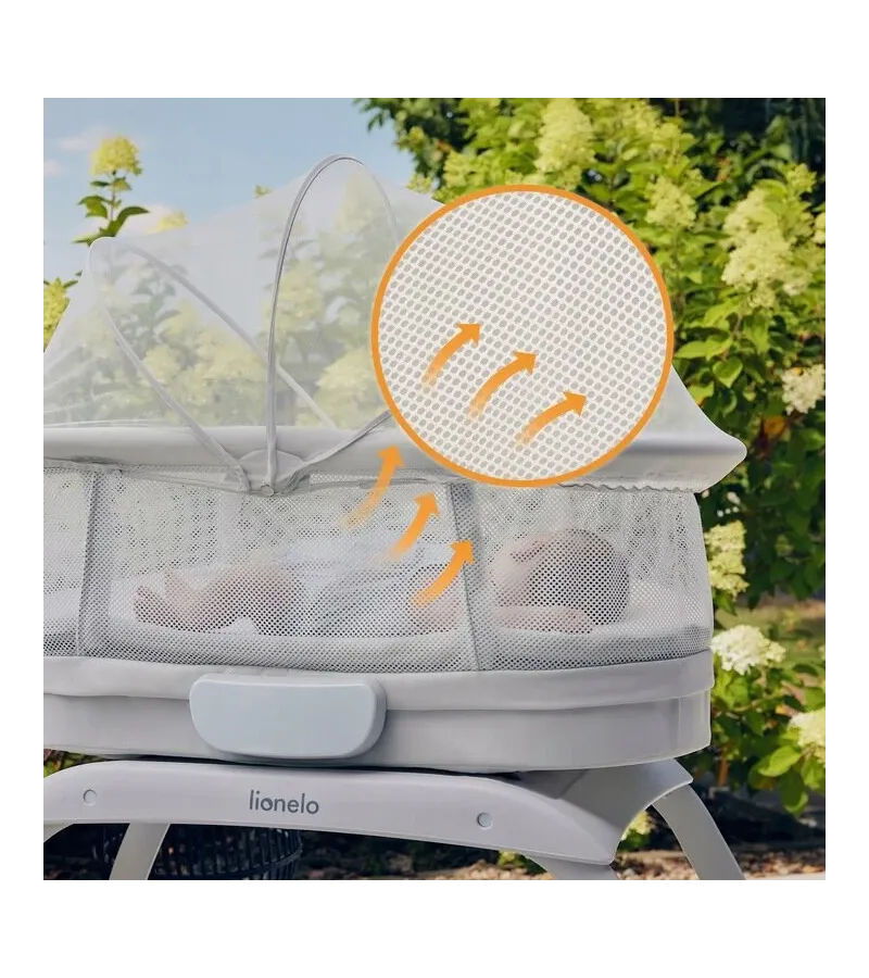 Lionelo Coral Hλεκτρικό Λίκνο με Ενσωματωμένη Ζυγαριά White