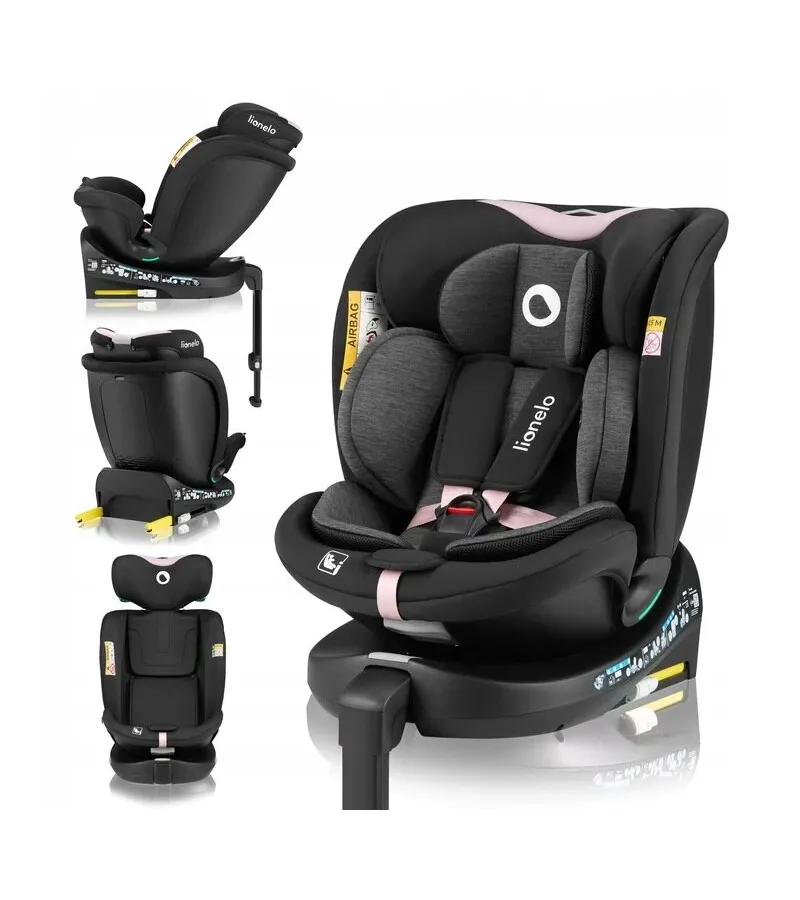 Lionelo Navy i-Size κάθισμα αυτοκινήτου 40-150 cm isofix Black Pink