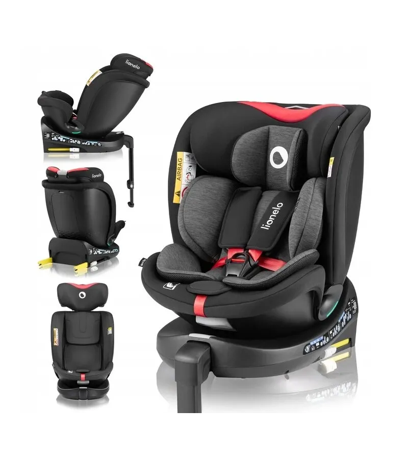 Lionelo Navy i-Size κάθισμα αυτοκινήτου 40-150 cm isofix Black Red