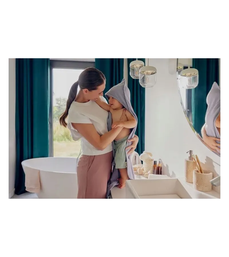 Lionelo Μπουρνούζι Κάπα Μουσελίνα Pink Baby 80 x 80cm