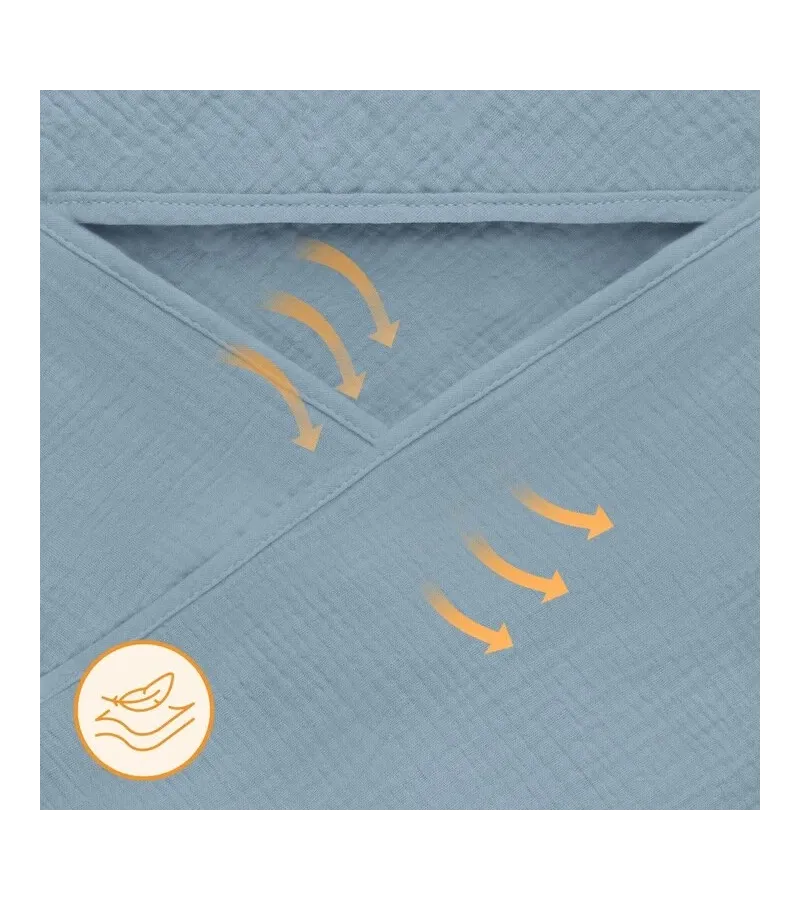 Lionelo Μπουρνούζι Κάπα Μουσελίνα Pink Baby 80 x 80cm