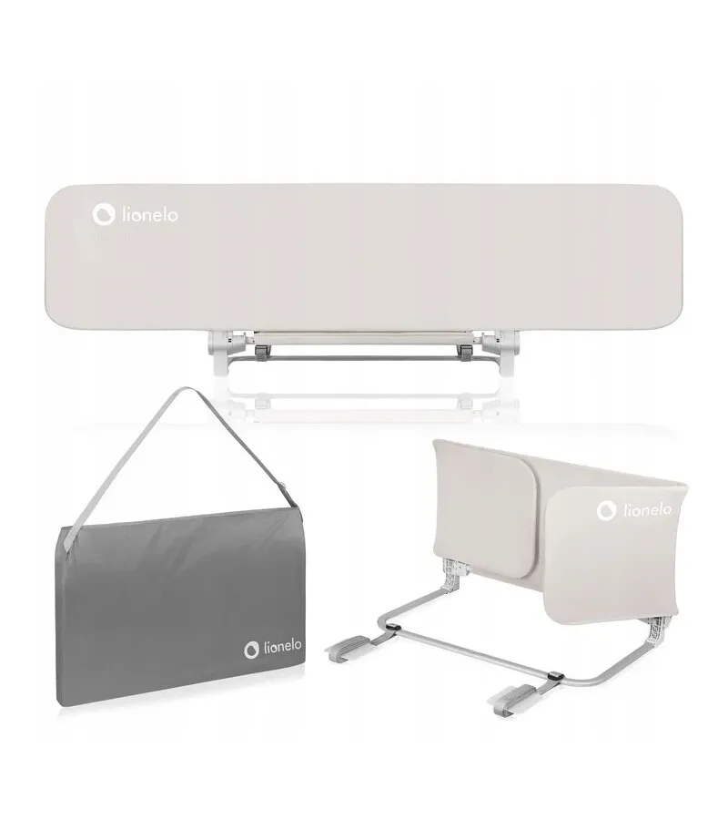 Lionelo Lora XL Προστατευτικό Κρεβατιού Travel 46X150cm Beige Sand