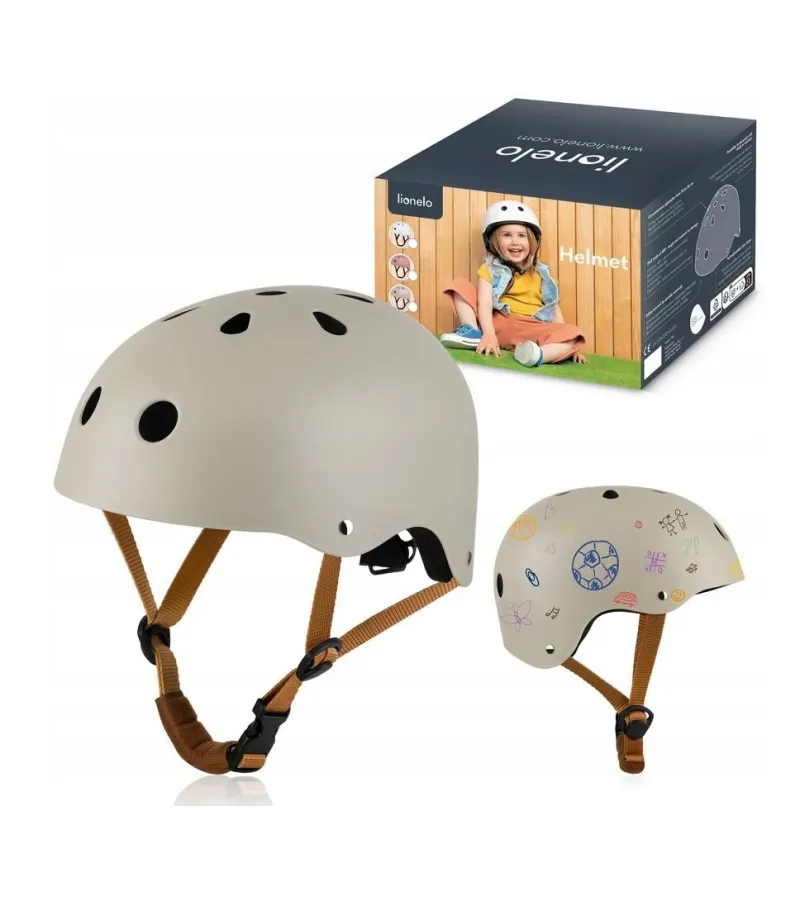 Lionelo “Helmet” Παιδικό Κράνος Ποδηλασίας 50-56cm Beige Sand
