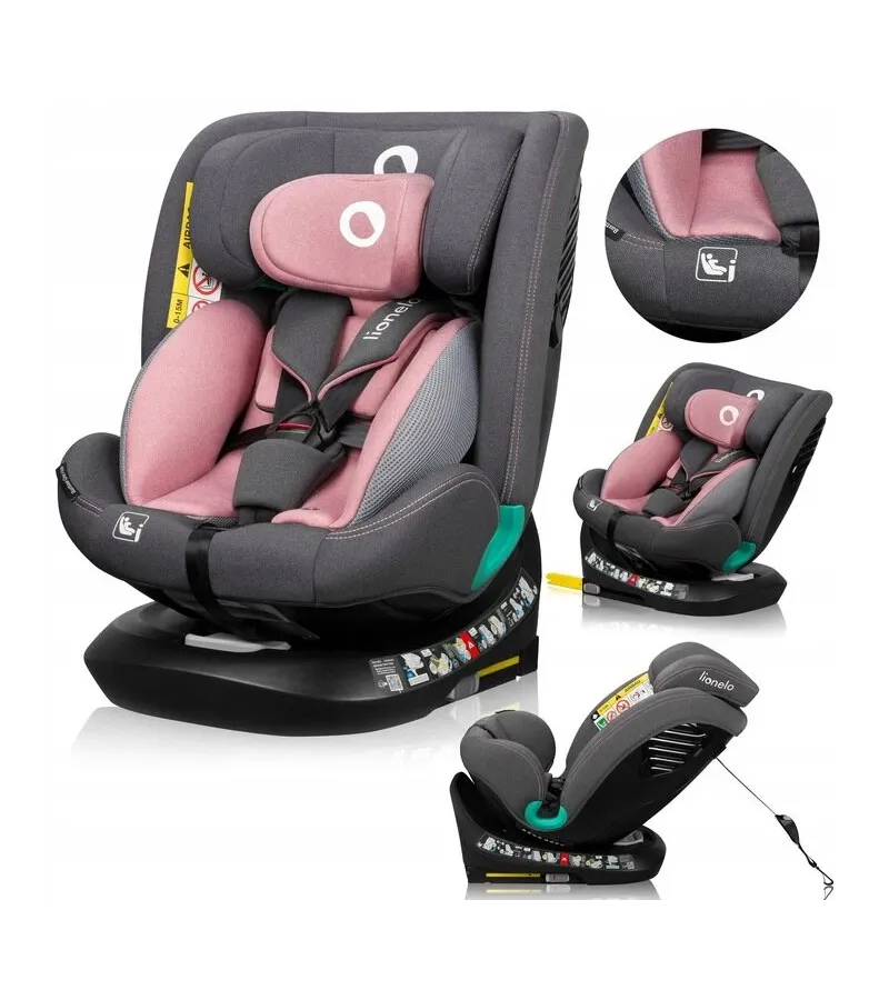 Lionelo Bastian One i-size Κάθισμα Αυτοκινήτου 40-150cm Pink Rose