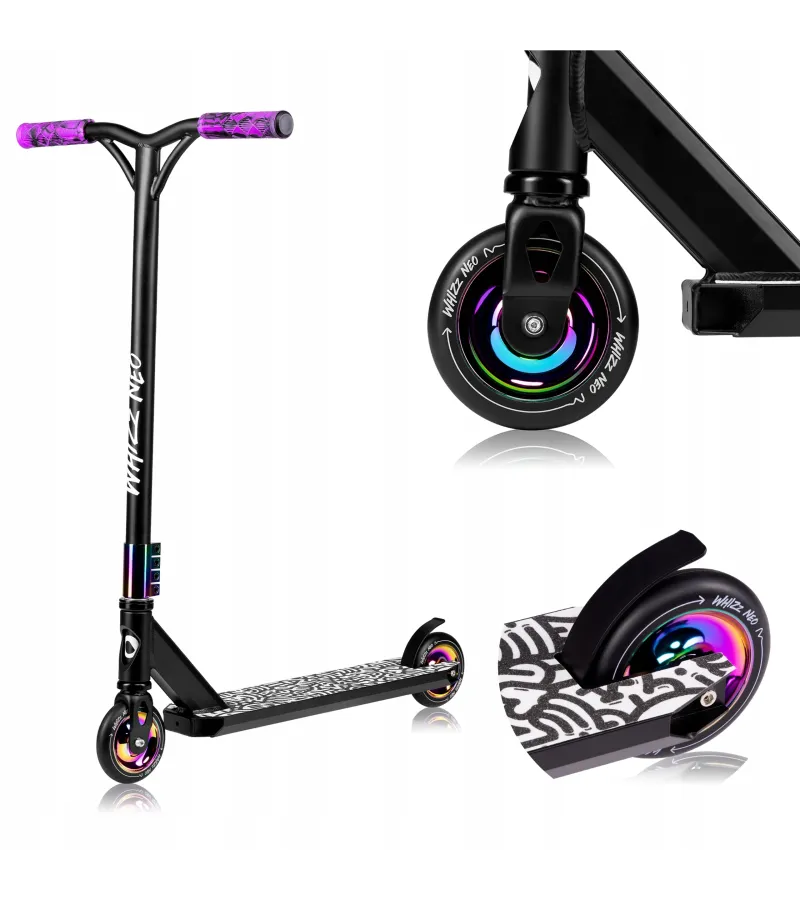 Lionelo Whizz Παιδικό Πατίνι Neo Black Carbon Multicolor
