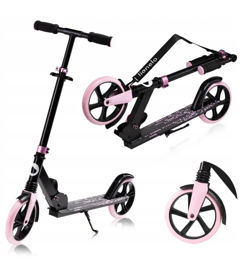 Lionelo Luca Πατίνι Πτυσσόμενο Black Carbon Pink