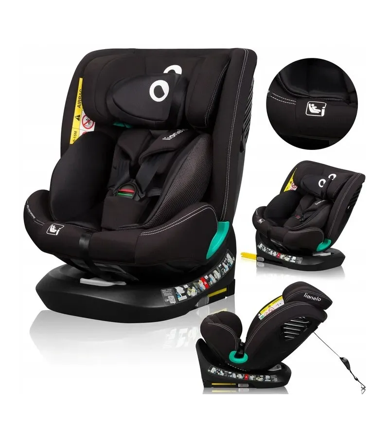 Lionelo Bastian One i-size Κάθισμα Αυτοκινήτου 40-150cm Black Carbon