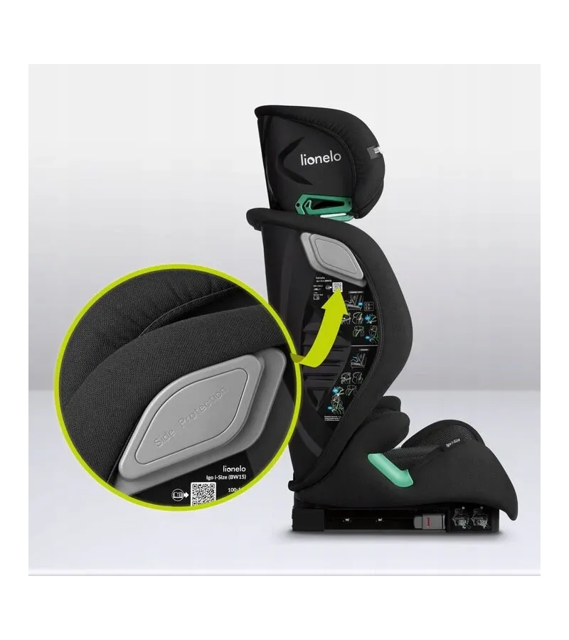 Lionelo Igo i-Size κάθισμα αυτοκινήτου 100-150 cm isofix Black