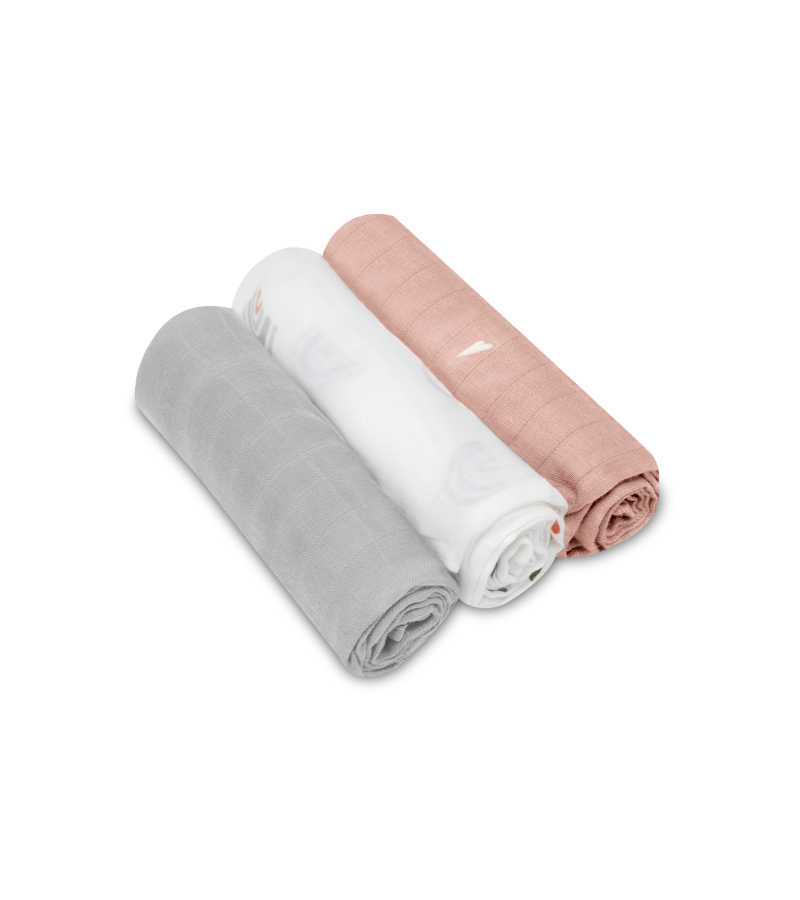 Lionelo Rainbow Bamboo Πάνες Αγκαλιάς 70Χ70 Σετ 3 Τεμ