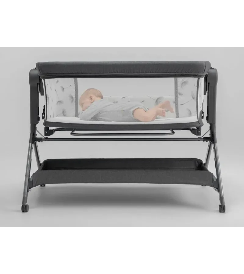Lionelo Leonie Plus Λίκνο Συγκοίμησης Gray Silver