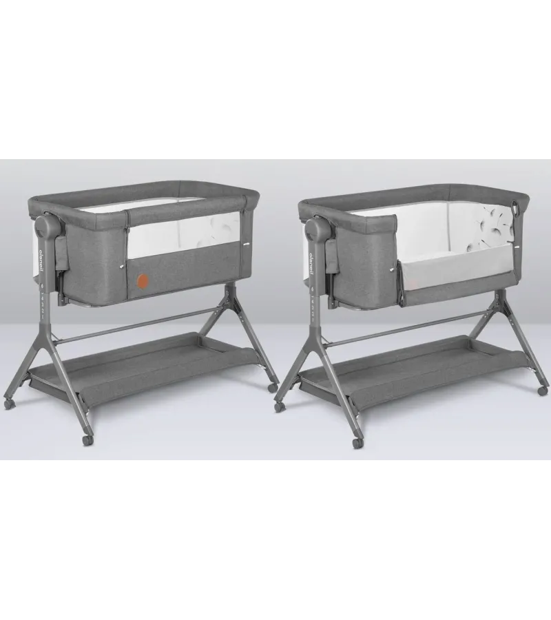 Lionelo Leonie Plus Λίκνο Συγκοίμησης Gray Silver