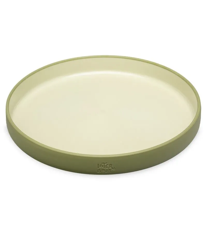 Interbaby Παιδικό Σετ Φαγητού Olive Green