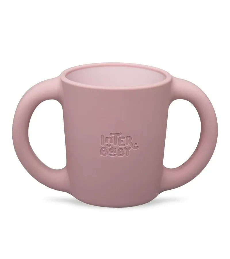 Interbaby Παιδικό Σετ Φαγητού Dark Pink