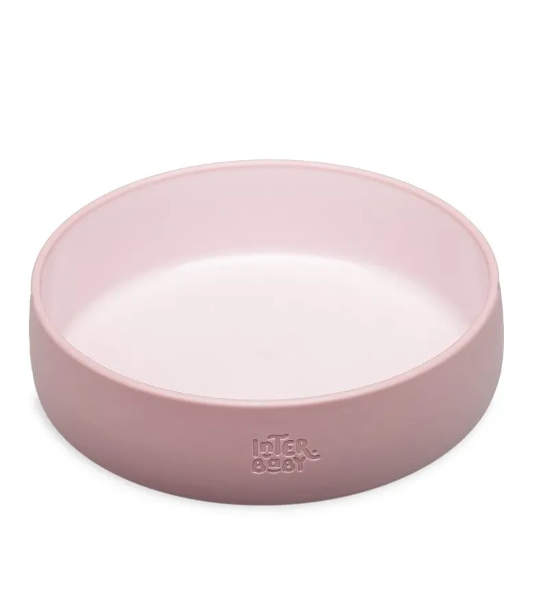 Interbaby Παιδικό Σετ Φαγητού Dark Pink